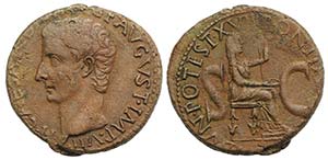 Tiberius (14-37). Æ As (27mm, 10.66g, 12h). ... 
