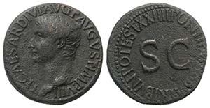 Tiberius (14-37). Æ As (27mm, 10.83g, 12h). ... 