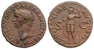 Claudius (41-54). Æ As (29mm, 10.67g, 6h). ... 