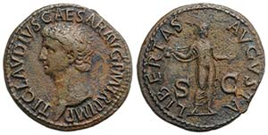 Claudius (41-54). Æ As (29.5mm, 11.39g, ... 