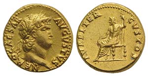 Nero (54-68). AV Aureus (17.5mm, 7.32g, 8h). ... 
