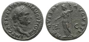 Vespasian (69-79). Æ As (26mm, 11.40g, 6h). ... 