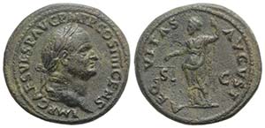 Vespasian (69-79). Æ As (28mm, 11.88g, 6h). ... 