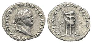 Titus (79-81). AR Denarius (17mm, 3.12g, ... 