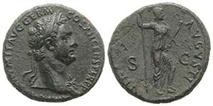 Domitian (81-96). Æ As (27mm, 11.58g, 6h). ... 