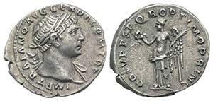 Trajan (98-117). AR Denarius (19mm, 3.11g, ... 