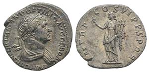 Trajan (98-117). AR Denarius (18mm, 2.99g, ... 