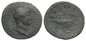 Hadrian (117-138). Æ As (29mm, 11.45g, 6h). ... 