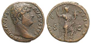 Hadrian (117-138). Æ As (24.5mm, 10.33g, ... 