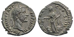 Antoninus Pius (138-161). AR Denarius (16mm, ... 