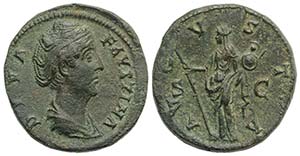 Diva Faustina Senior (died AD 141). Æ ... 