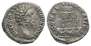 Divus Marcus Aurelius (died AD 180). AR ... 