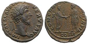 Lucius Verus (161-169). Æ As (24.5mm, ... 