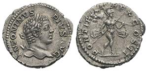 Caracalla (198-217). AR Denarius (19mm, ... 