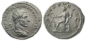 Macrinus (217-218). AR Antoninianus (22mm, ... 