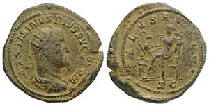 Maximinus I (235-238). Æ Dupondius (28mm, ... 