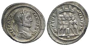Diocletian (284-305). AR Argenteus (20mm, ... 