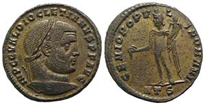 Diocletian (284-305). Æ Follis (27mm, ... 