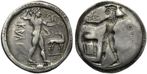 Bruttium, Caulonia, Stater, c. 500-480 BC; ... 