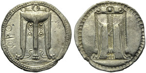 Bruttium, Croton, Stater, c. 530-500 BC; AR ... 
