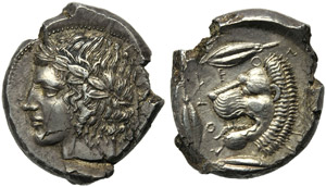 Sicily, Leontinoi, Tetradrachm, c. 455-422 ... 