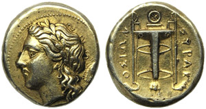 Sicily, Agathokles (317-289), 50 Litrai, ... 