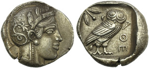 Attica, Athens, Tetradrachm, c. 479-383 BC.; ... 