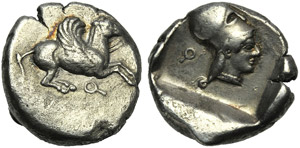 Corinzia, Corinto, Statere, c. 450-415 a.C.; ... 