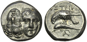 Tracia, Istros, Dracma, c. 400-300 a.C.; AR ... 