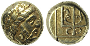 Lesbos, Mytilene, Hekte, c. 375-326 BC; EL ... 