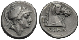 Anonymous, Didrachm, Rome, before 269 BC; AR ... 