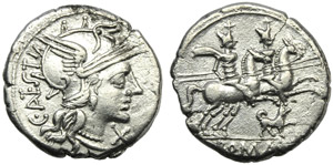 C. Antestius, Denarius, Rome, 146 BC; AR (g ... 