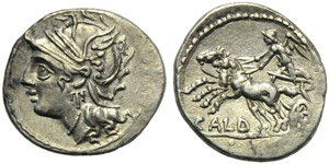 C. Coelius Caldus, Denarius, Rome, 104 BC; ... 