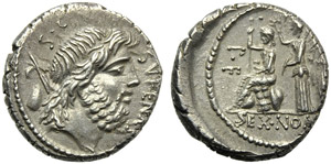 M. Nonius Sufenas, Denario, Roma, 59 a.C.; ... 
