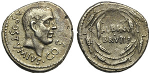 D. Iunius Brutus Albinus, Denario, Roma, 48 ... 
