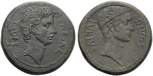 C. Caesar Octavianus, Bronze, Uncertain mint ... 