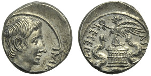 C. Caesar Octavianus, Quinarius, Rome, 29-26 ... 