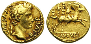 Augusto (27 a.C. - 14 d.C.), Aureo, ... 