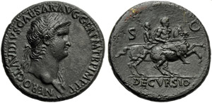 Nerone (54-68), Sesterzio, Roma, c. 64 d.C.; ... 