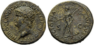 Nerone (54-68), Dupondio, Roma, c. 64 d.C.; ... 