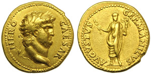 Nerone (54-68), Aureo, Roma, c. 64-65 d.C.; ... 