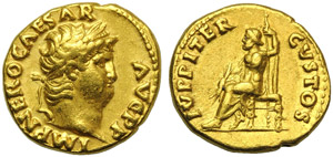 Nerone (54-68), Aureo, Roma, c. 67-68 d.C.; ... 