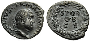 Vitellio (69), Denario, Roma, fine Aprile - ... 