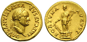 Vespasian (69-79), Aureus, Rome, AD 74; AV ... 