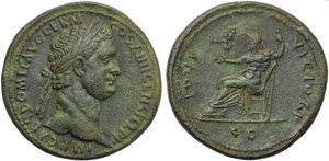 Domiziano (81-96), Sesterzio, Roma, 88-89 ... 