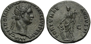 Domitian (81-96), As, Rome, AD 90-91; AE (g ... 