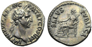 Nerva (96-98), Denario, Roma, 96 d.C.; AR (g ... 
