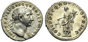 Traiano (98-117), Denario, Roma, 103-111 ... 