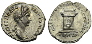 Plotina (Trajan, 98-117), Denarius, Rome, AD ... 
