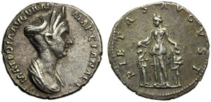 Matidia (Traiano, 98-117), Denario, Roma, ... 